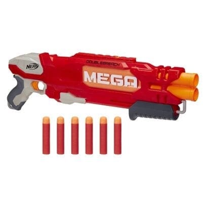 N-Strike Elite Shotgun Pump Double Barrel Toy Gun Blaster Foam Mega Dart 6 NEW 