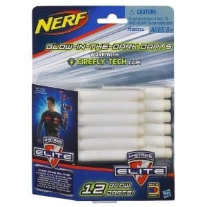 NERF N-Strike Elite Glow In The Dark Clip System Darts 12 Pk